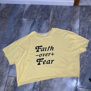 Size 3xL yellow Abound crop top